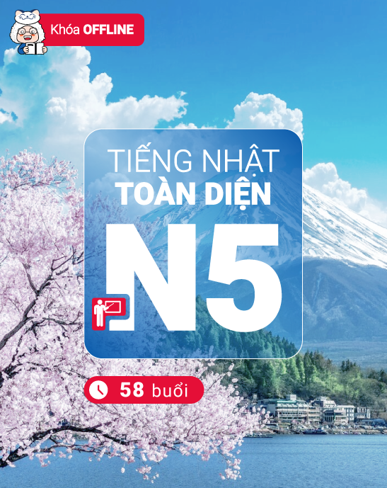 Khoá Học Tiếng Nhật N5 Toàn Diện - kosei